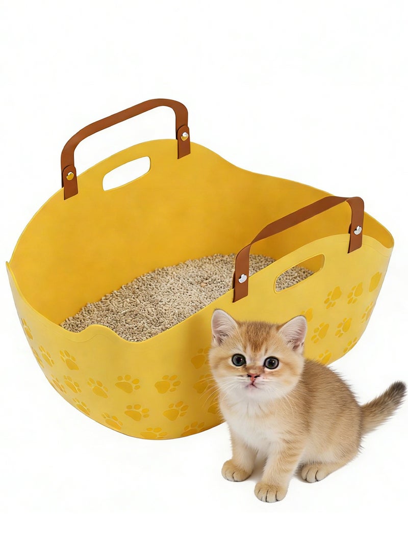 Kidle Portable Cat Litter Box Travel Litter Box Cat Toilet for Cat Travel Easy to Carry, Easy to Use - Image 1